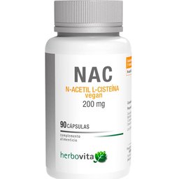 Nac N-Acetil L-Cystéine Vegan 200mg 90 Capsules