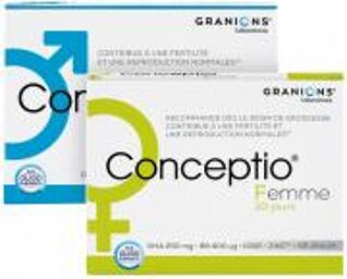 Conceptio Homme 90 Capsules et 30 Sachets + Conceptio Femme 30 Capsules et 30 Gélules - Lot 2 boîtes (90 capsules et 30 sachets + 30 capsules et 30 gélules)