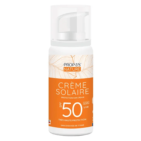 Crème Solaire Bio 100% Naturelle SPF50 - 100ml