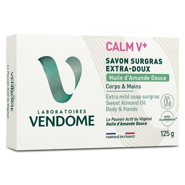 - Savon Surgras Extra-Doux Huile d'Amande Douce CALMV+ 125g