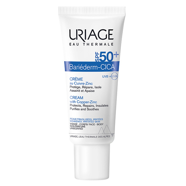 Bariéderm-Cica Crème Cuive-Zinc SPF50+ Réparatrice Peaux Abimées 40 ml