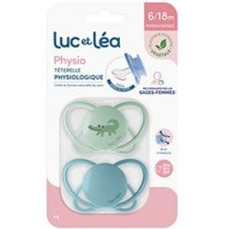 Luc Et Léa Physio Sucettes Physiologiques P4 6-18m 2 Unités