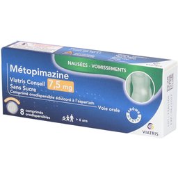 Metopimazine Comprimés orodispersibles 7,5 mg