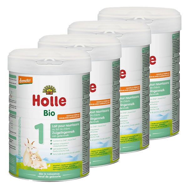 Lait de Chèvre 1er Âge pour Nourrissons Bio 800g Lot de 4