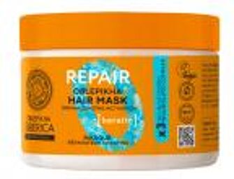 Oblepikha Masque Repair Kératine à l'Argousier Cheveux Secs et Abimés - Pot 300 ml