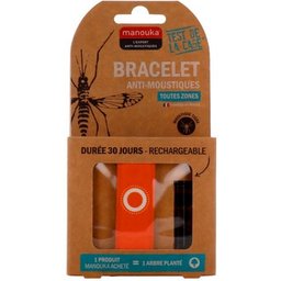 Bracelet Anti Moustiques Adulte Orange 1ut