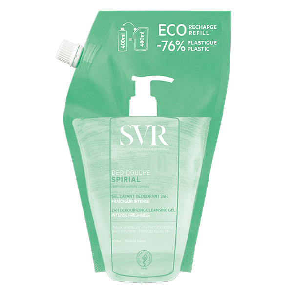 SPIRIAL DEO DOUCHE RECHARGE Gel Lavant Déodorant 400ML
