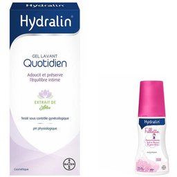 Hydralin® Quotidien Gel Lavant + Fillette Mousse Lavante