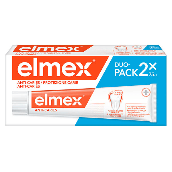 Protections Caries Dentifrices Pack Double 2 x 75ml
