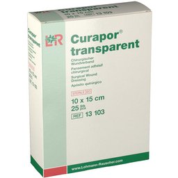 Curapor Transparent Steril 10cm x 15cm 13103
