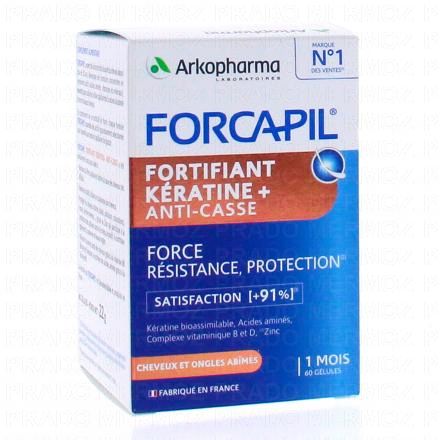 Forcapil Fortifiant Kératine + Anti-casse 60 gélules