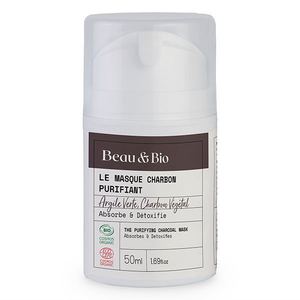 Le Masque Charbon Purifiant Certifié Bio 50ml