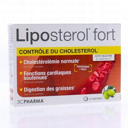 Liposterol fort - contrôle du cholestérol x30 comprimés