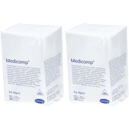 Medicomp NON Stérile - Compresse en non tissé, non stérile, 40 g. 7,5 cm x 7,5 cm (ref. 41