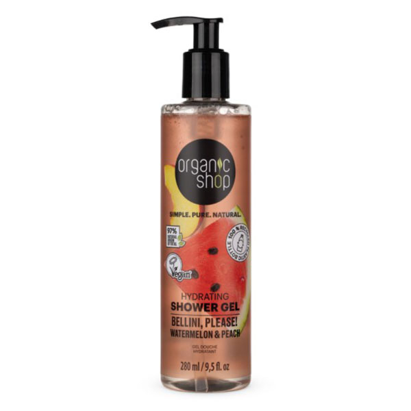 Gel Douche hydratant Bellini Please - Pastèque et Pêche - 280ml