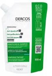 Dercos Technique Eco-Recharge Antipelliculaire Ds Shampooing Traitant Pellicules & Démangeaisons Cheveux Normaux à Gras 500 ml - Doypack 500 ml