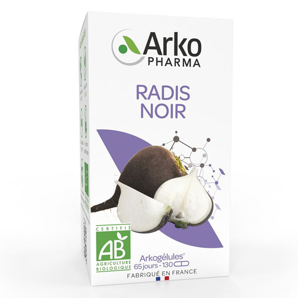 Arkogélules Radis Noir Bio 130 gélules