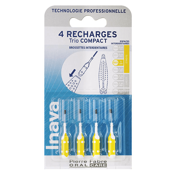 Brossettes 3 Recharges Étroits 1mm Jaune