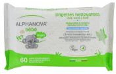 Santé Lingettes Épaisses Amande Hypo Biodégradable 60U - Paquet 60 lingettes