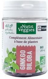 Ginkgo Biloba Complément Alimentaire Bio 40 Gélules - Pot 40 gélules