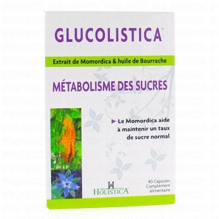 glucolistica métabolisme des sucres x40 capsules