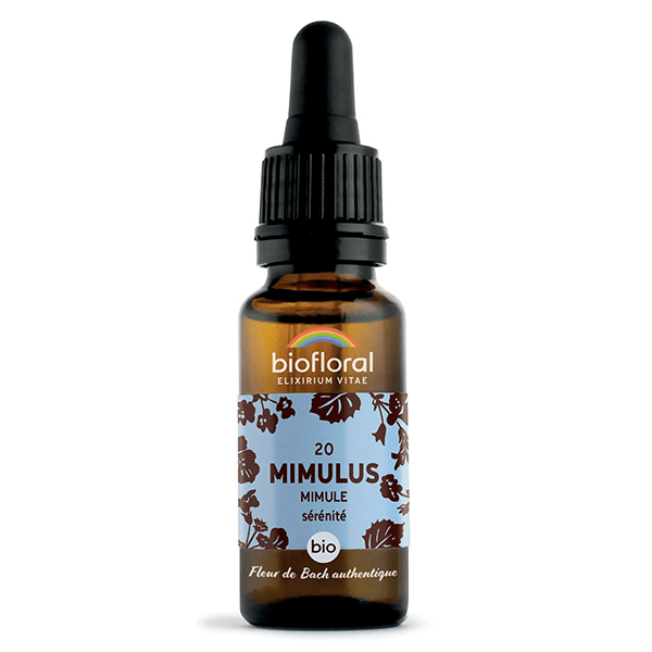 Fleur De Bach 20 Mimulus Mimule Compte Gouttes Bio Demeter 20 ml