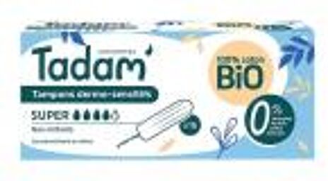 Tampons Dermo-Sensitifs Super Bio 16 Unités - Boîte