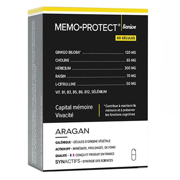 Aragan - - MemoProtect® Senior - Mémoire - Maintien de la mémoire - 60 gélules