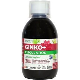 Ginko+ Circulation Jambes Légères Goût Framboise 250ml