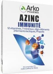 Azinc Immunité Tri-Couches 30C - Boîte 30 comprimés