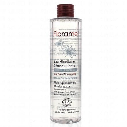 Eaux florales bio - Eau micellaire démaquillante flacon 200ml