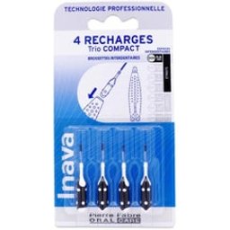 Trio Compact Recharge Brossette Interdent Noir 0,6Mm 4 uts