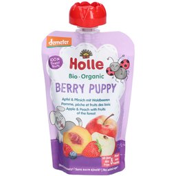 Berry Puppy Gourde Pomme, pêche et fruits des bois bio