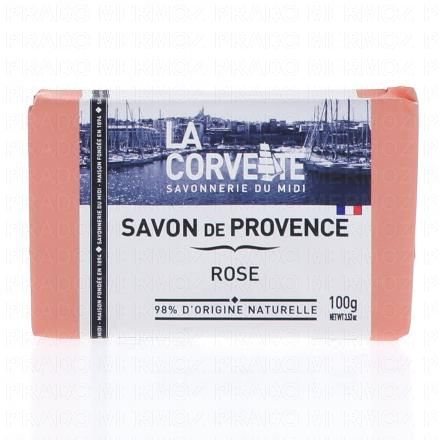 LA CORVETTE Savon de Provence en pain Rose 100g