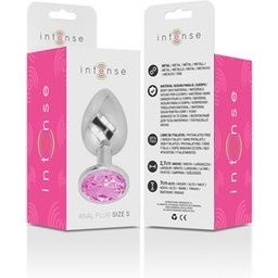 Plug Anal en Métal avec Cristal Rose Taille S 1ut