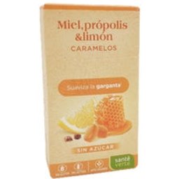 Santé Verte Bonbons Miel Propolis et Citron Bio 35g