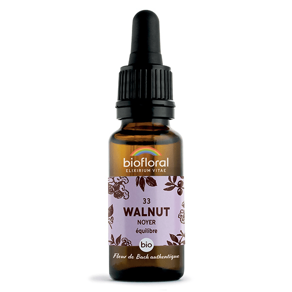 Fleur De Bach 33 Walnut Noyer Compte Gouttes Bio Demeter 20 ml