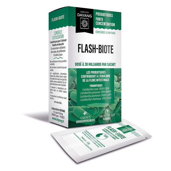 Complément Alimentaire Flash-Biote Forte Concentration 4 sachets