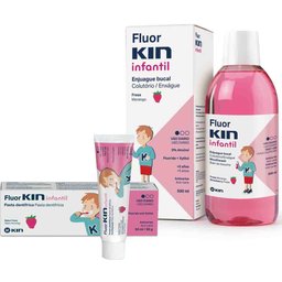Ensemble dentifrice + rinçage pour enfants Fluorkin