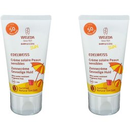 Crème solaire Peaux sensibles à l’Edelweiss bio Spf50