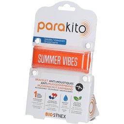 ParaKito bracelet anti-muguet Volwassenen Summer Vibes Oranje