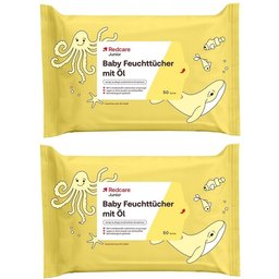 Redcare Junior Lingettes humides pour bébés à l'huile