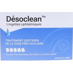 Désoclean Lingettes Ophtalmiques 20 Lingettes Stériles