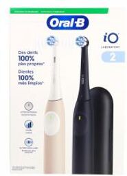 IO Laboratory 2 Duo de Brosses à Dents Rechargeables + Accessoires - Carton 2 brosses à dents rechargeables