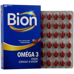 3 Oméga 3 Coeur, Cerveau & Vision 30caps