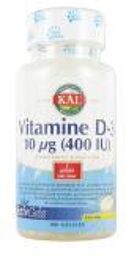 Vitamine D-3 10 µg (400 IU) 100 Gélules - Boîte plastique 100 gélules