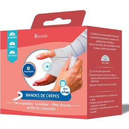 Bandage Élastique 4mx7cm 2uts