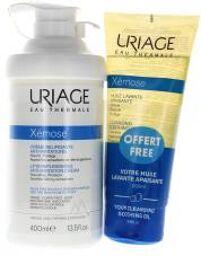 Xémose Crème Émolliente Universelle 400 ml + Huile Relipidante 200 ml Offerte - Lot 2 produits