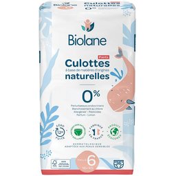 - Couches Culottes Naturelles Taille 6 - 12H - Zéro fuite - 36 unités