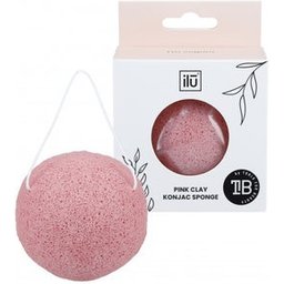 Konjac Sponge Pink Clay 1ut